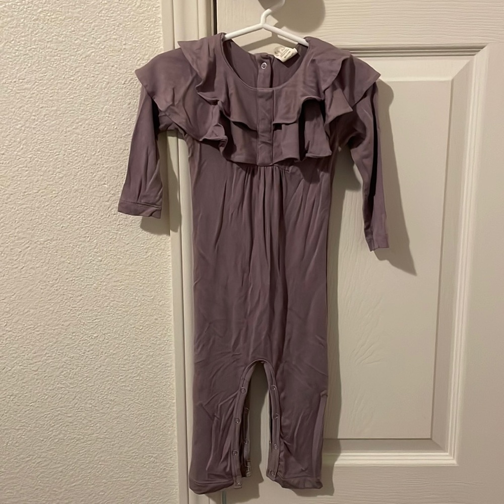 Kate Quinn purple romper